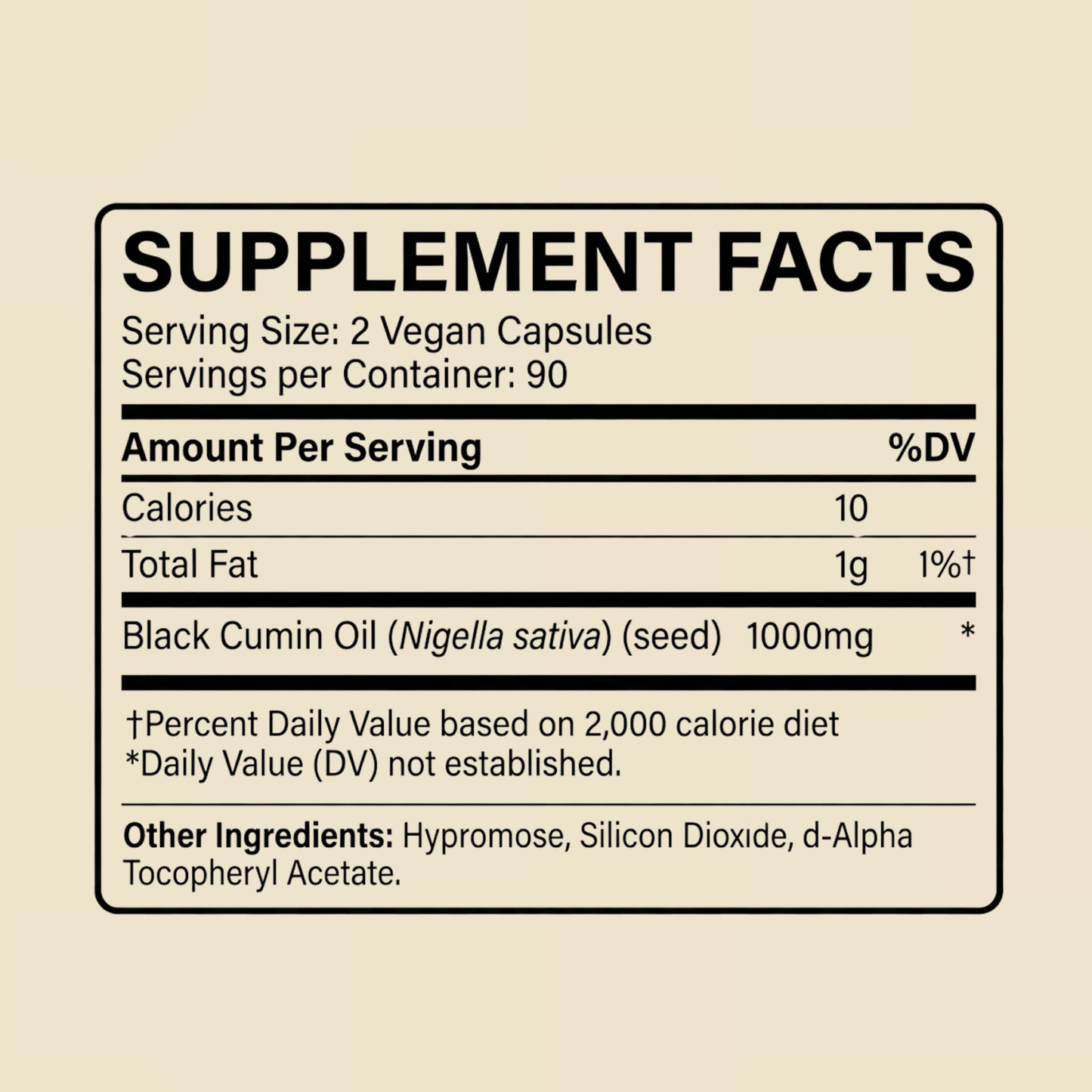 Black Seed Oil UTI Formula