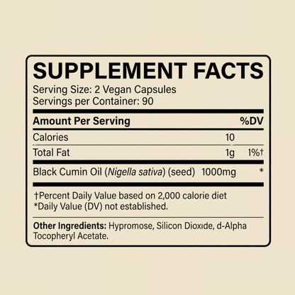 Black Seed Oil UTI Formula