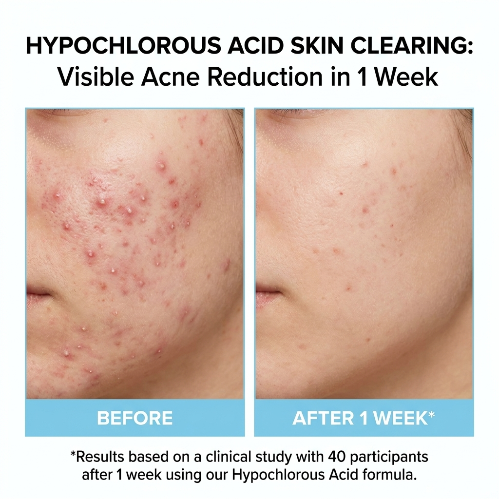 Hypochlorous Acid for Acne
