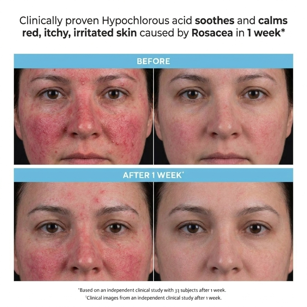 Hypochlorous Acid for Rosacea